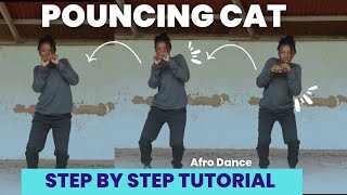 Pouncing Cat EASY AMAPIANO DANCE MOVE TUTORIAL | Beginner Level