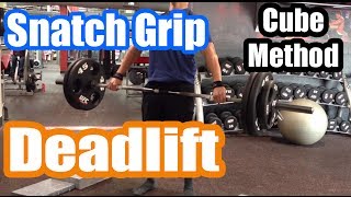 Snatch Grip Deadlifts Cube Method Brandon Lilly