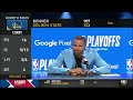 Steph Curry on if ever feels concerned if Draymond Green can handle a defensive matchup: "Never"