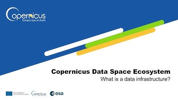 Copernicus Data Space Ecosystem - what is a data infrastructure?