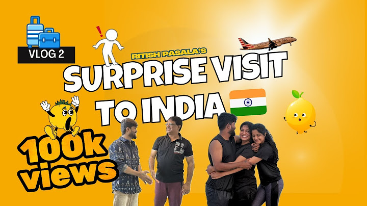 Surprise visit to India 🇮🇳 | Ritish Pasala