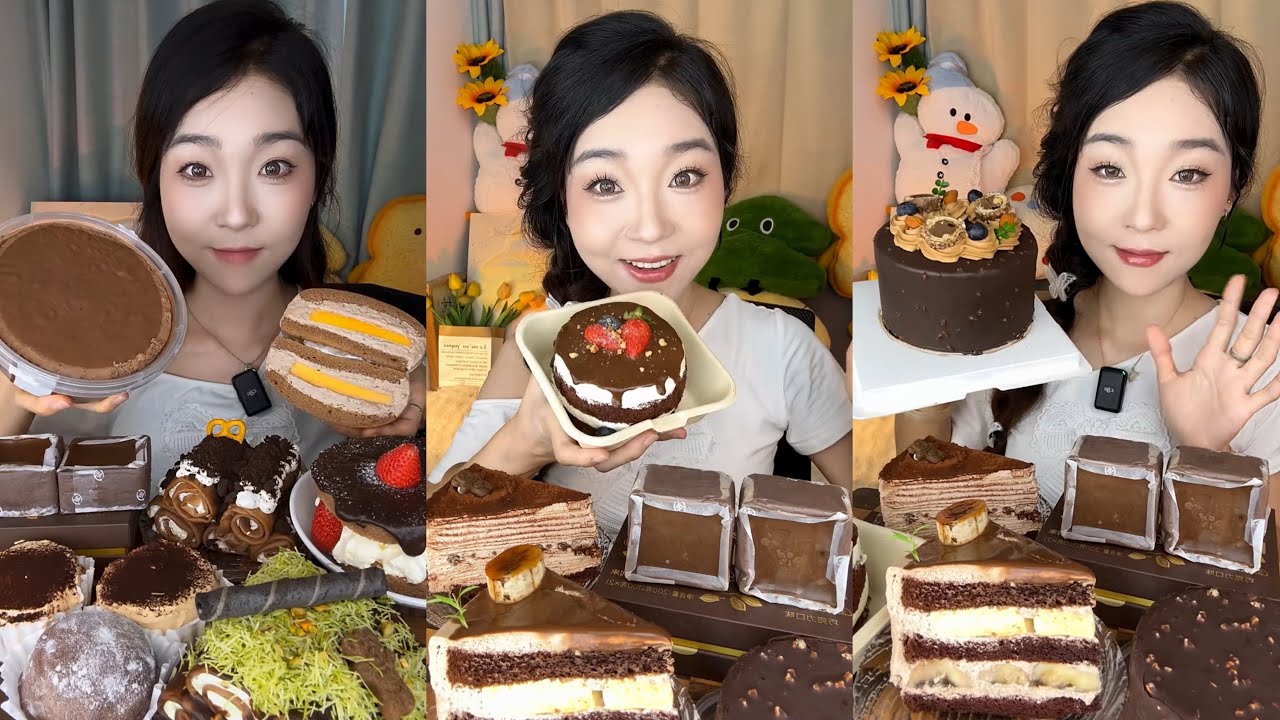 [ASMR] Dessert Mukbang Eating Chocolate Cake | Mukbang Eating Show💗🍰🧁