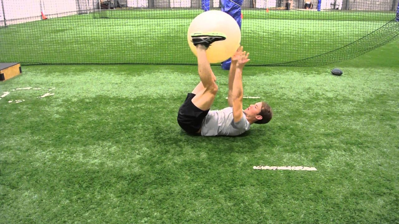 Stability Ball VUps YouTube