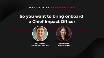 Fireside chat with Kat Borlongan: So you want to bring onboard a Chief Impact Officer