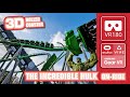 VR180 VR Roller Coaster The Incredible Hulk Coaster - 3D | VR 360 onride | Universal Orlando Oculus