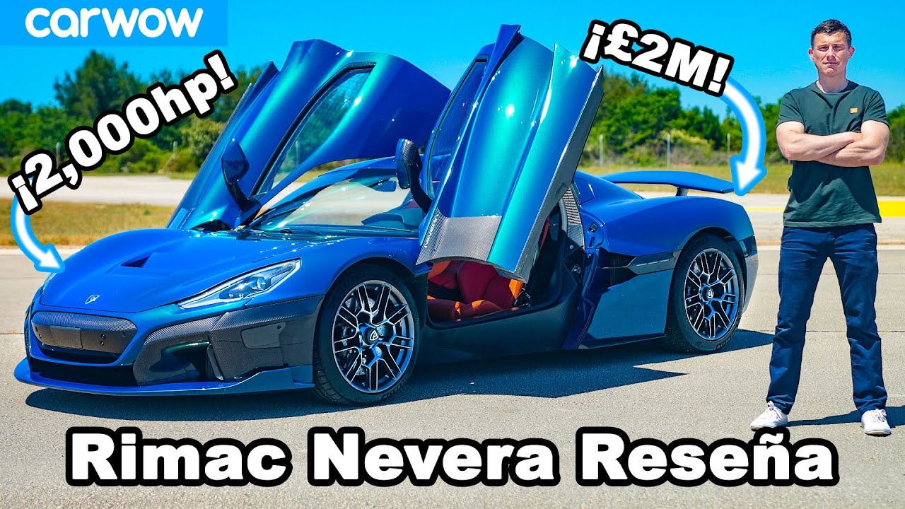 2,000hp Rimac Nevera RESEÑA ¡con 0-100km/h, 1/4 de milla, frenado y prueba  de DRIFT! 