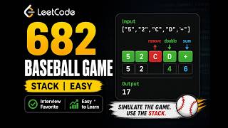 LeetCode 682 | Baseball Game | C++ Easy Solution Explained