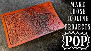 Add a lil' extra style and texture to your leather tooling projects using BACKGROUNDING STAMPS