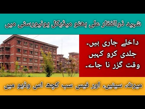 Shaheed Zulfiqar Ali Bhutto Medical University (SZABMU) admission in allied health sciences