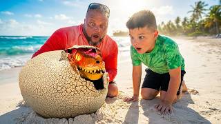 GIANT Dinosaur Egg Found on the Beach… It HATCHED! 🦖