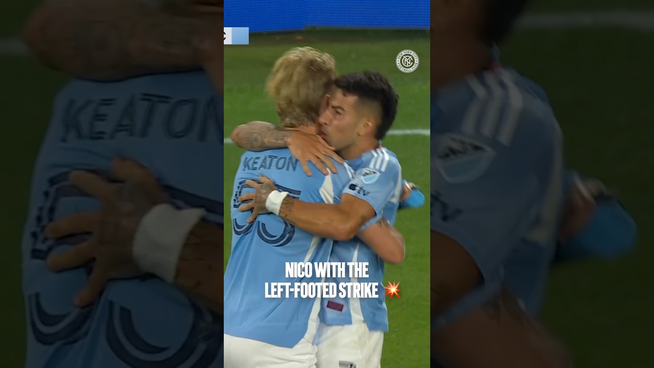Qué golazo, Nico 🔥💥 #MLS #NYCFC #NYC #Goal