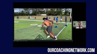 LB Pass Coverage Catch & Trail Drill