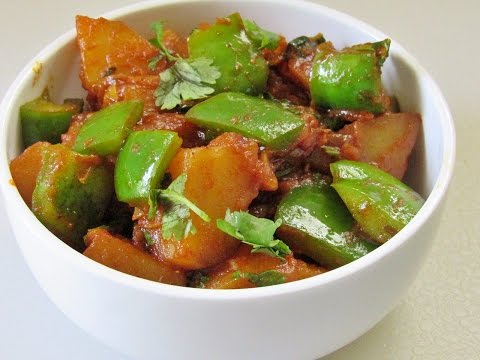 Aloo Capsicum Recipe - How To Make Aloo Shimla Mirch Recipe | Nisa Homey