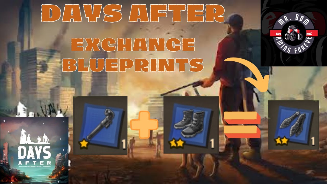 How to exchange Blueprints at RIVER VILLAGE | Days After Survival Game | MrDDM Gaming Forever
