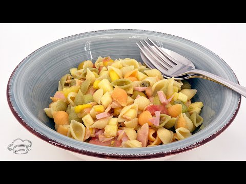 ENSALADA DE PASTA MUY FRESCA Y NUTRITIVA IDEAL PARA NIÑOS