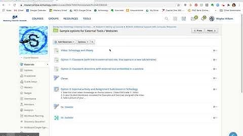 Using External Programs inside Schoology