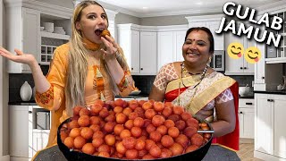 Cooking Gulab Jamun with my Indian Mother-In-Law II My Favorite Indian Sweet