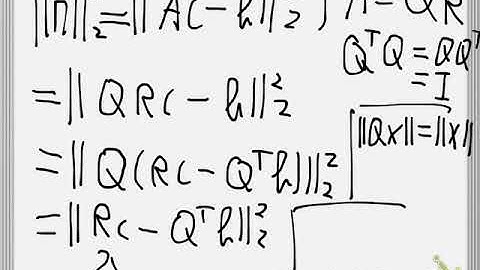 Least square with QR factorization (new)
