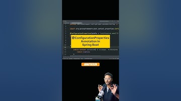 ConfigurationProperties Annotation In Spring #springplatform #javaframework #coding
