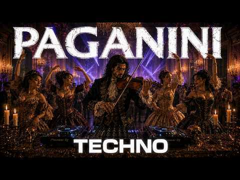 Devil’s Fiddle Pulse — One-Hour Paganini Techno Gala (4K)