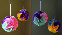 Star flower ball - easy paper flower ball tutorial - EzyCraft - Durasi: 3.35. 