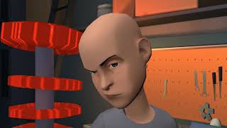 classic caillou fills attic full of balloons/ causes the house fly/ BIG 0 grounded (reverse)