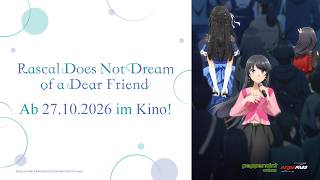 Rascal Does Not Dream of a Dear Friend - Trailer Japanese Dub German Sub