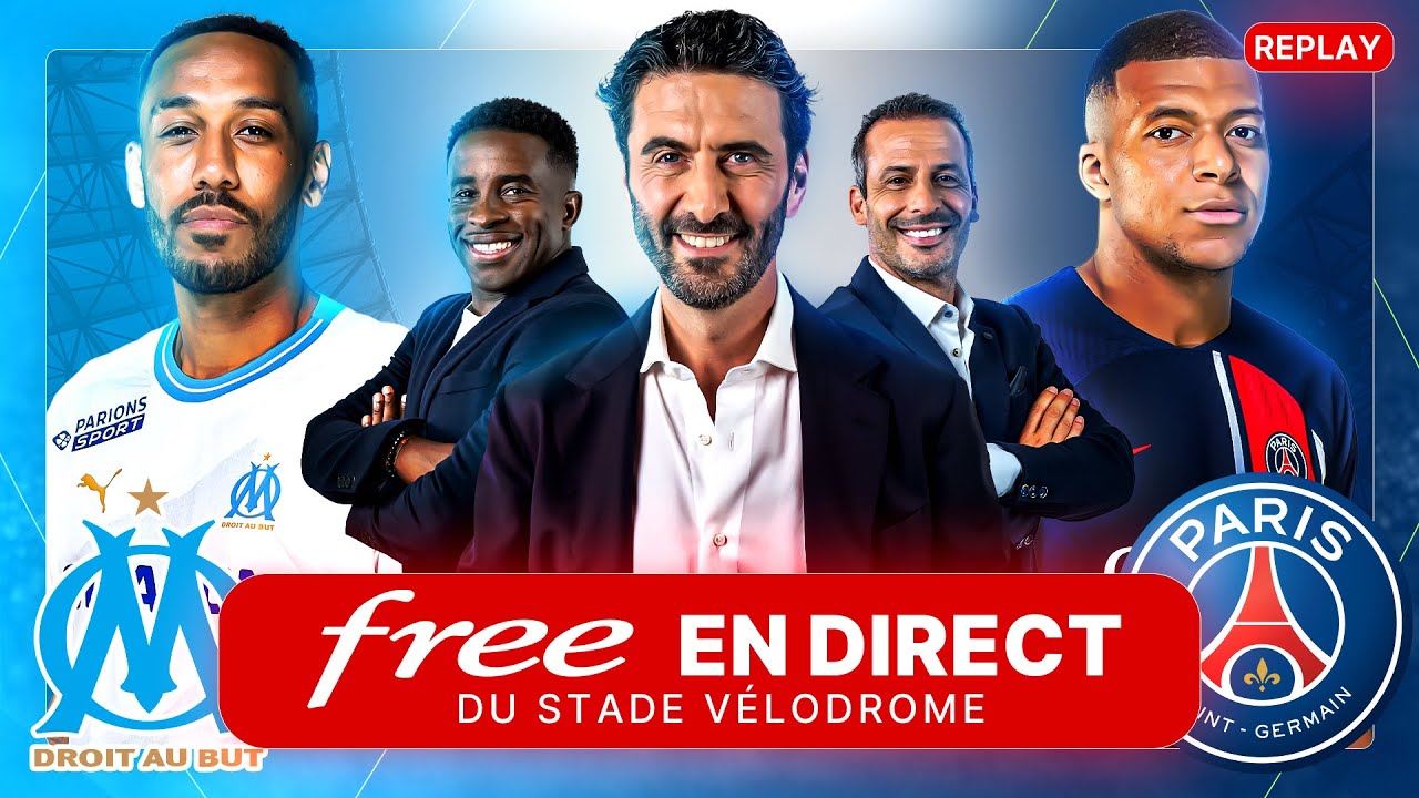 REPLAY OM   PSG au Stade Vlodrome avec Free Ligue 1   Alexandre Ruiz Sans images de match