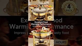 Chafing Dishes for Buffet, 4 Pack 5QT #shorts #amazon #beautifultools #betatools #tinytools #upwo Profile