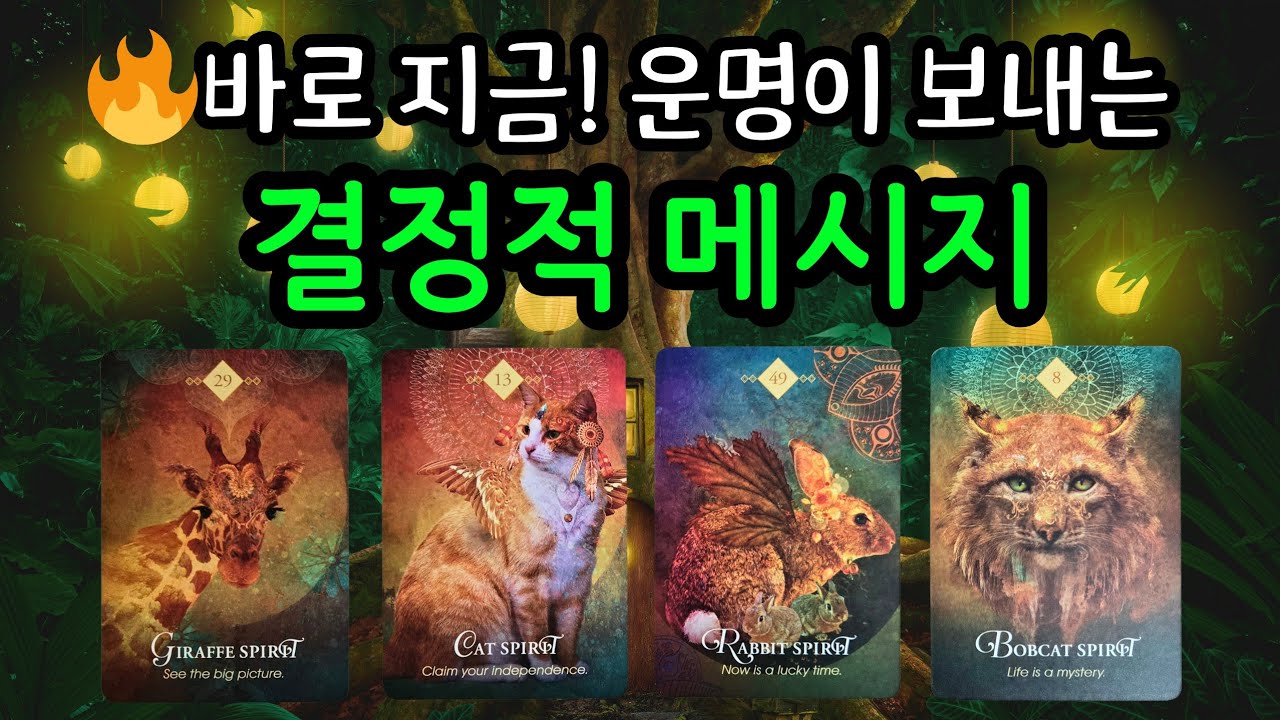 🌜타로🌞 🔥바로 지금! 운명이 보내는 결정적 메시지 💬 🌩