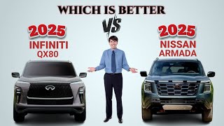 2025 Infiniti QX80 vs 2025 Nissan Armada | QX80 vs Armada | Which is better Qx80 Vs Armada Pre Owned Battle Of The Brothers