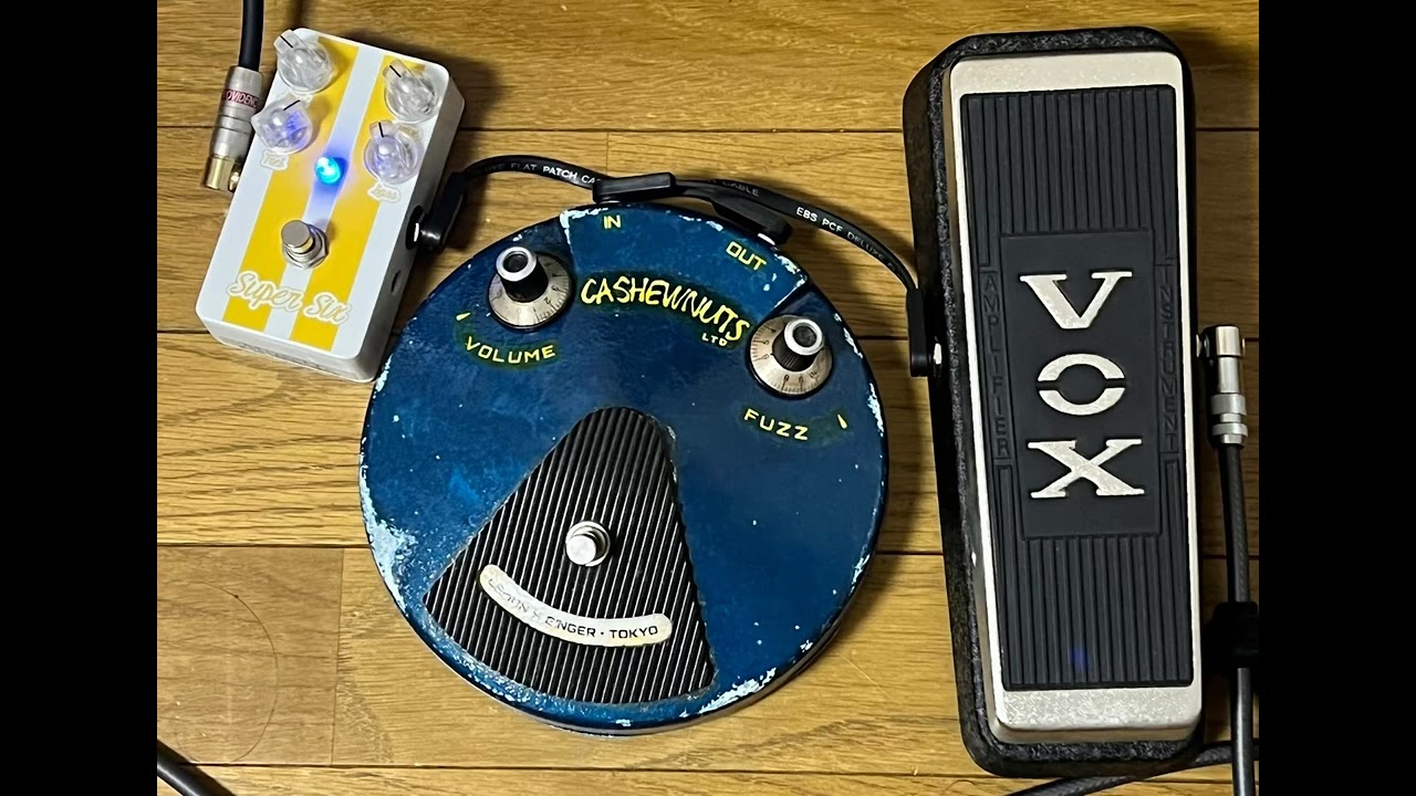 これだけあればSRV？（VOX WAH HW & Lemon&Ginger Cashenuts Fuzz LTD & LovePedal Super6 ）Sound TEST ＜Part１＞