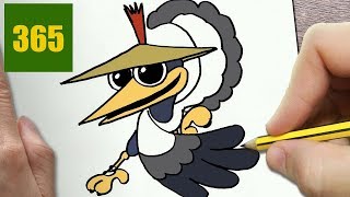 Come Disegnare Grulla Kawaii Po Dopo Po - Disegni Kawaii Facile