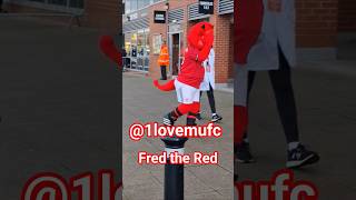 Fred the Red meet fans at Leigh Sports Village - Man United Women v Tottenham Hotspur 21dec2025