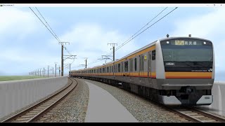 【BVE5】JR東日本 南武線 快速 登戸——分倍河原 JR東日本E233系電車運転   BVE5#155