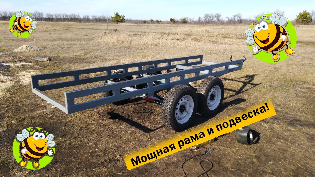 Прицеп для перевозки ульев своими руками - YouTube