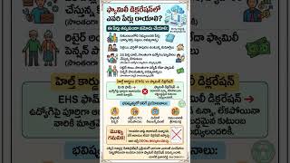 EHS vs Family Declaration: అసలు తేడా ఏంటి? 💡 | Govt Teachers &amp; Employees Info #Shorts