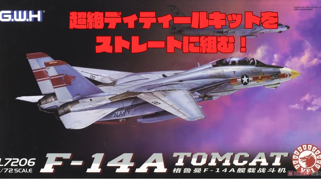 Full build】F-14A TOMCAT VF-1 WOLFPACK｜Great Wall Hobby1/72 - YouTube