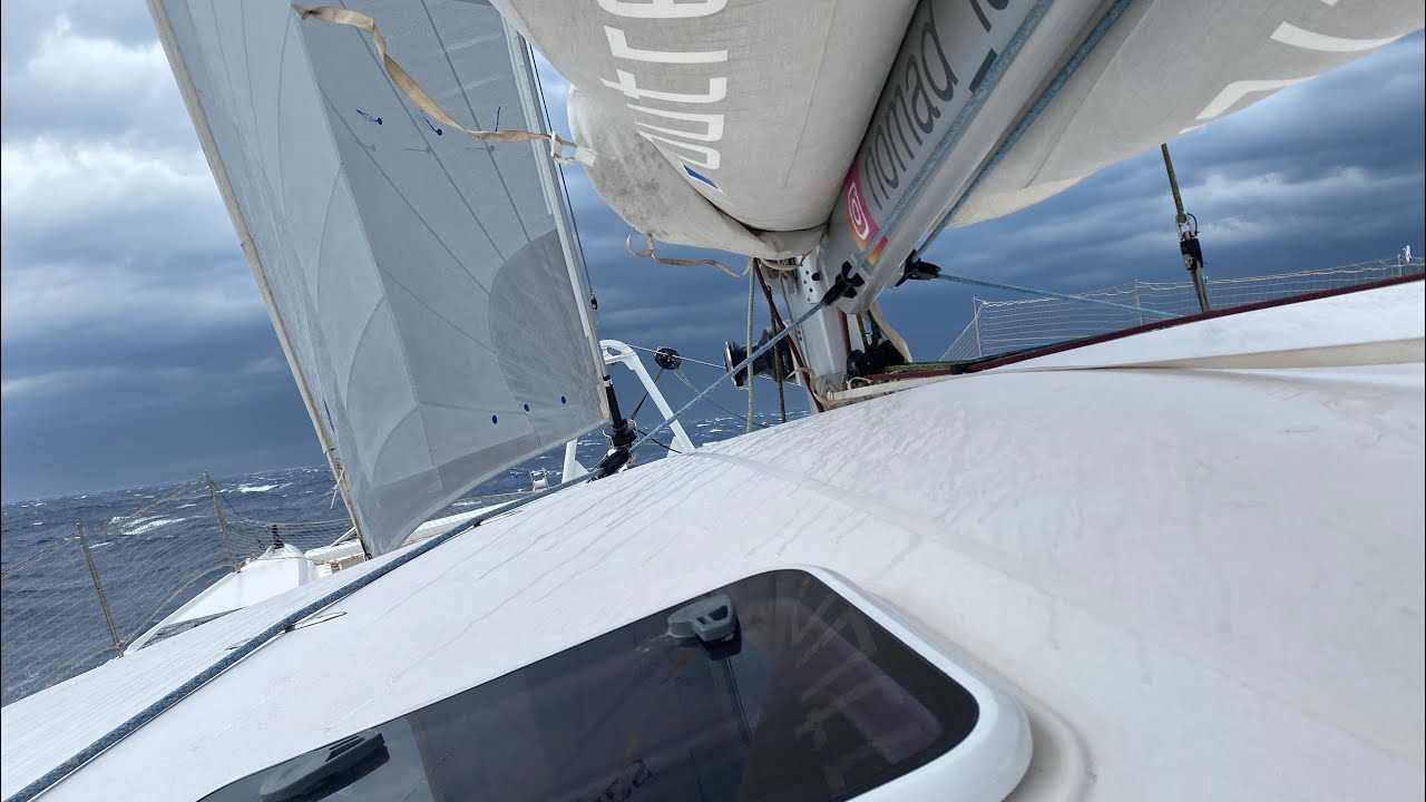 Sailing into a storm with an Outremer 51