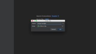 WebStorm - Creating an HTML5 File