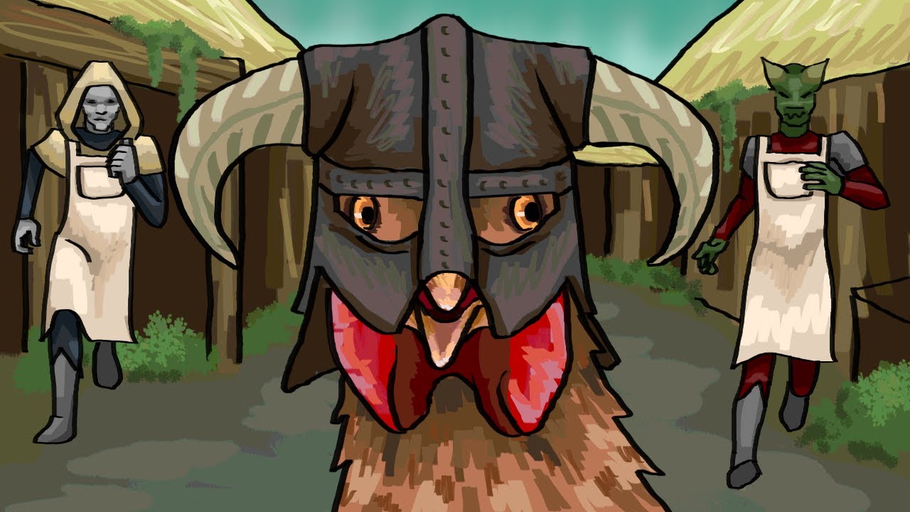 Skyrim НО МОЙ ДРУГ — КУРИНОРОЖДЁННЫЙ! (Сетевая игра Skyrim)