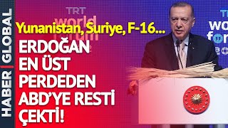 Suriye, Yunanistan, F-16... Erdoğan En Üst Perdeden ABD'ye Resti Çekti!