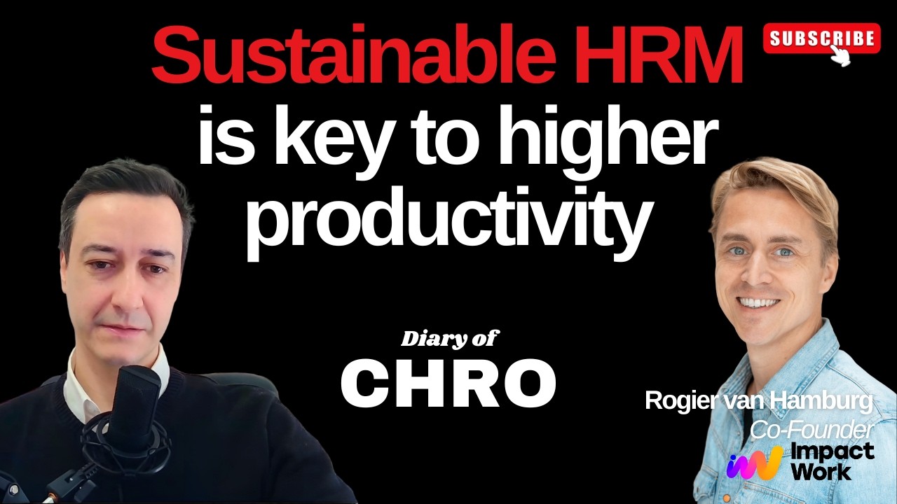 Sustainable HRM leads to Increased Productivity | Diary of a CHRO Ep26