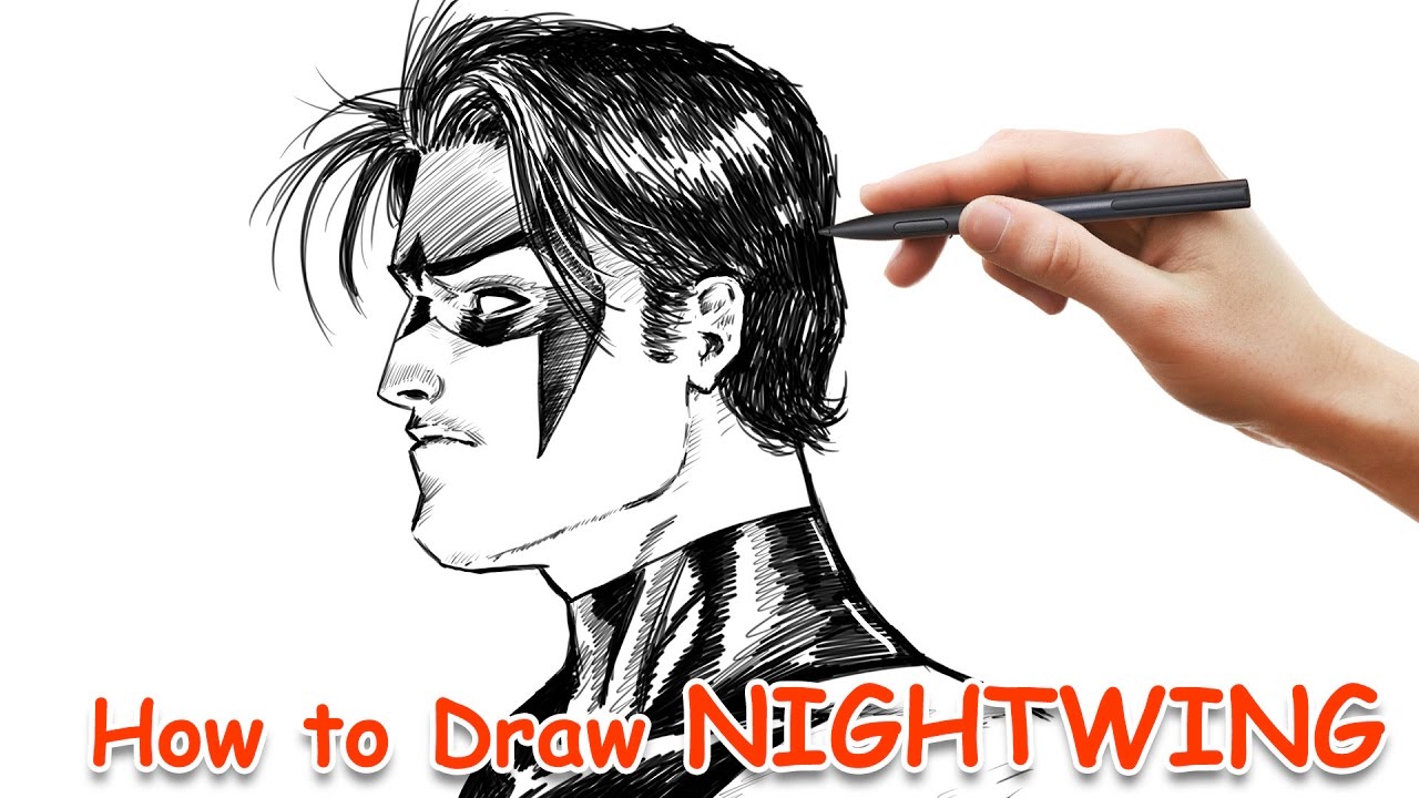 JIM LEE Style NIGHTWING Sketch using Manga Studio (Clip Studio Paint) -  YouTube
