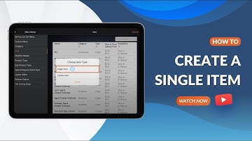 How to Create a Single Item in the Eats365 POS