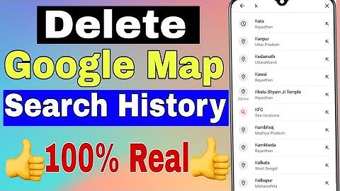 Google map me search history kaise delete kare || How to clear and delete google map search history