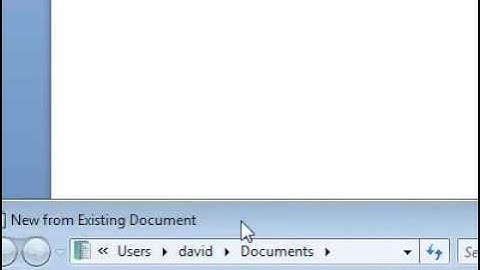 How to create a new document from an existing document