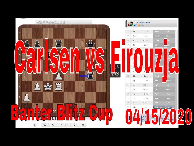 Carlsen vs. Firouzja's Banter Blitz Cup Side-by-Side