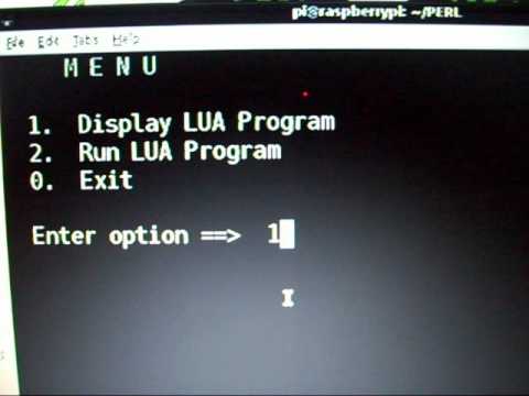 Raspberry Pi - PERL and LUA Programming