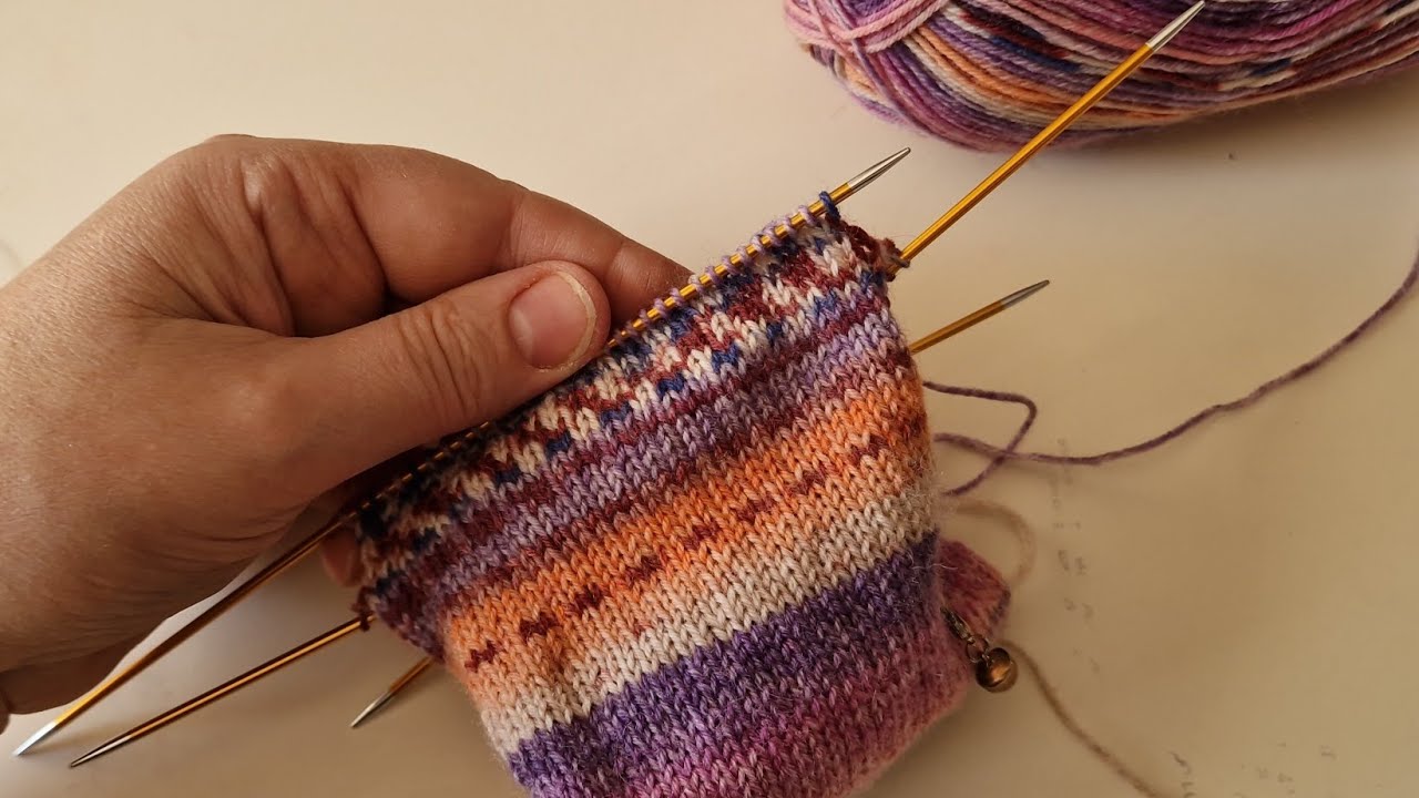 Hoe brei ik een sok deel 2 🇳🇱 De hielflap / de kleine hiel / steekjes opnemen